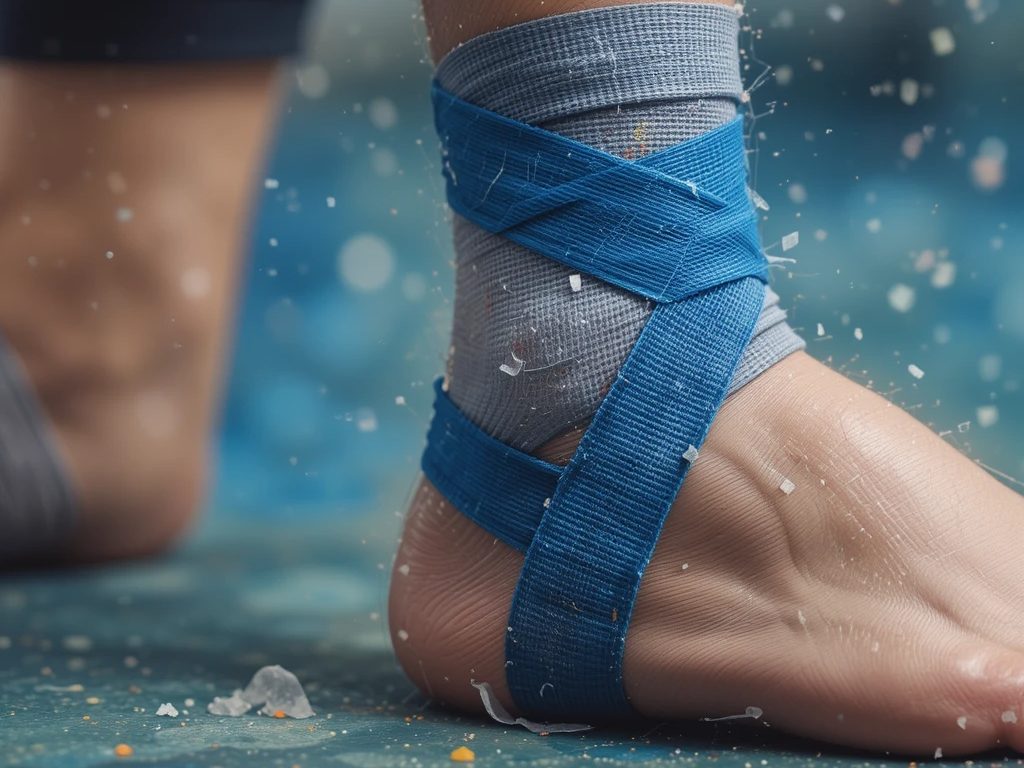 Vendaje funcional rígido en el deporte, tobillo y rodilla